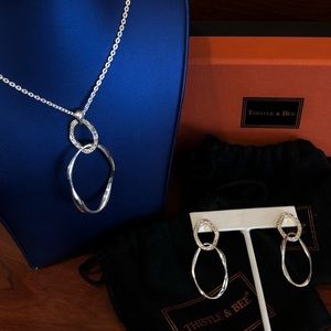 THISTLE & BEE Diamond Link Earring & Necklace!!!